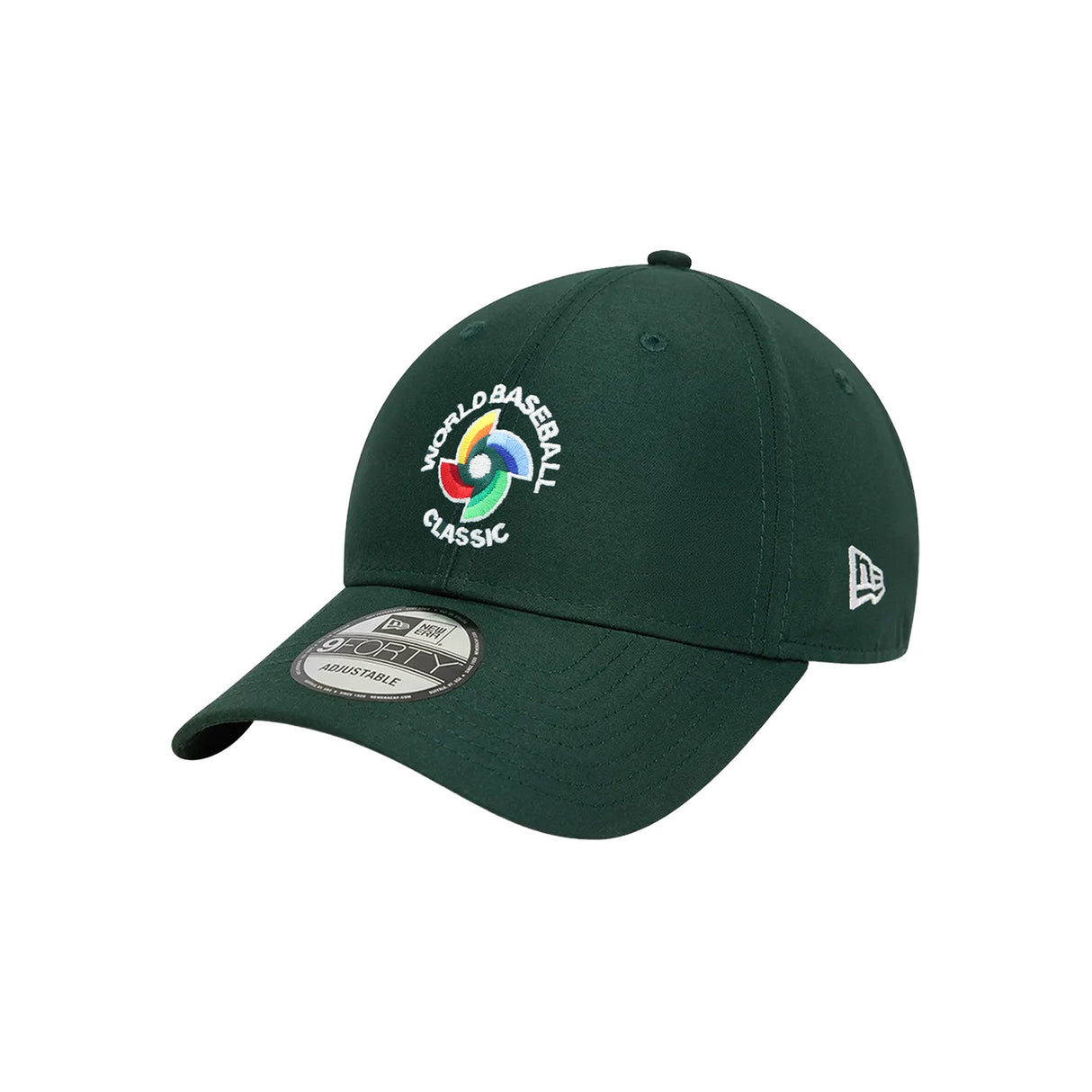 2023 World Baseball Classic Logo Green 9FORTY Velcro Adjustable Hat - Sports Treasures - 370409005