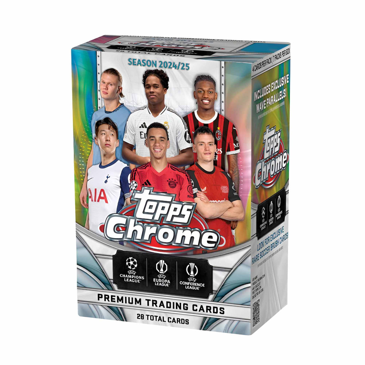 2024/25 Topps Chrome UEFA Club Competitions Soccer Value Box - 28 Total Cards - Topps - 887521139590