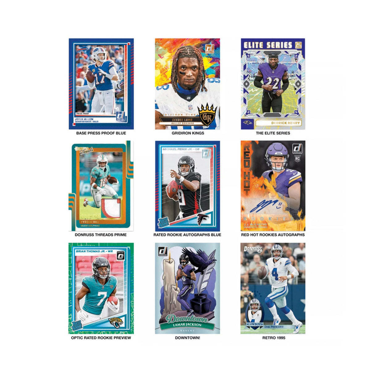 2025 Panini Donruss NFL Trading Cards Retail Box 24 packs - Panini America - 30020510020