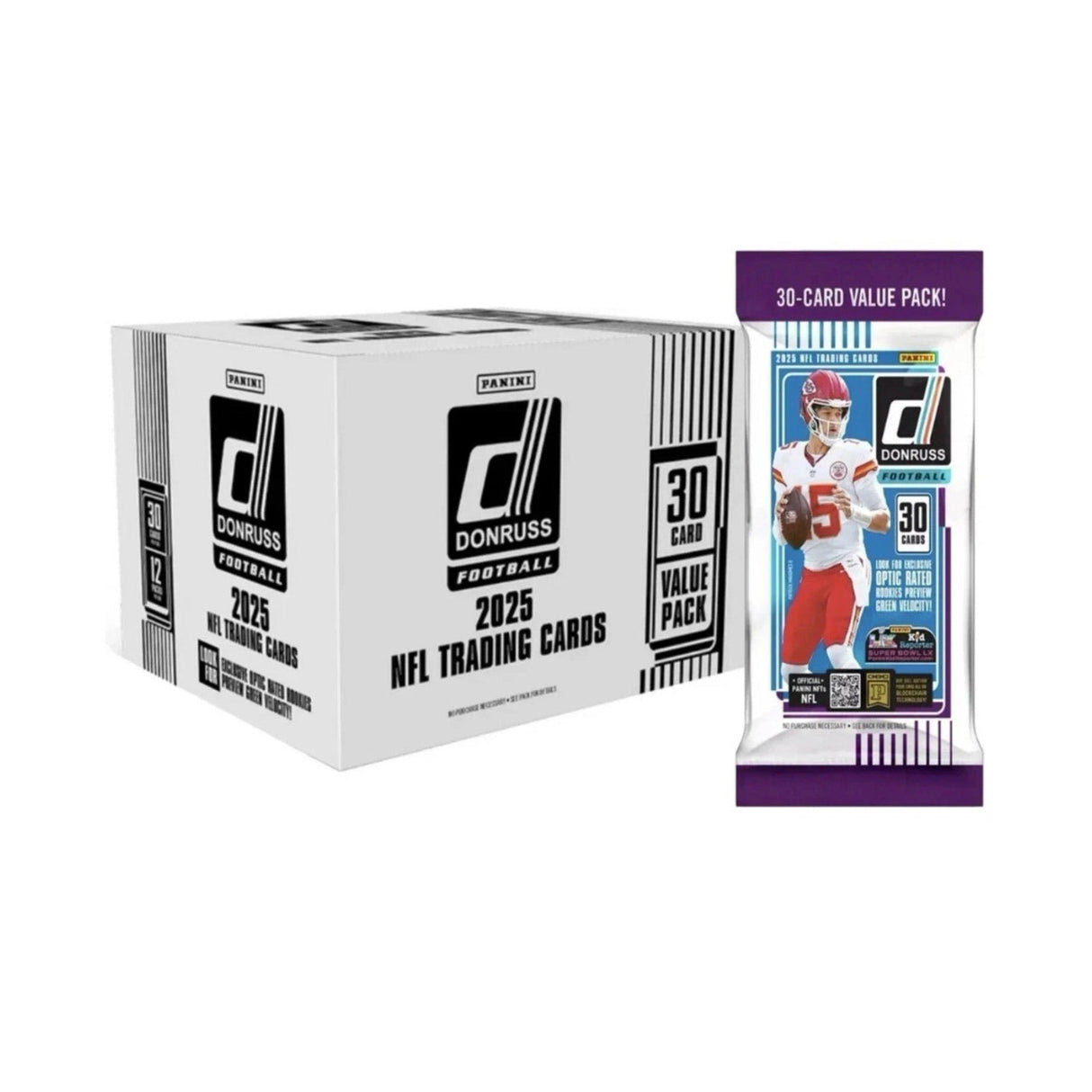 2025 Panini Donruss NFL Trading Cards - Single 30 - Card Value Pack - Panini America - 30020510022