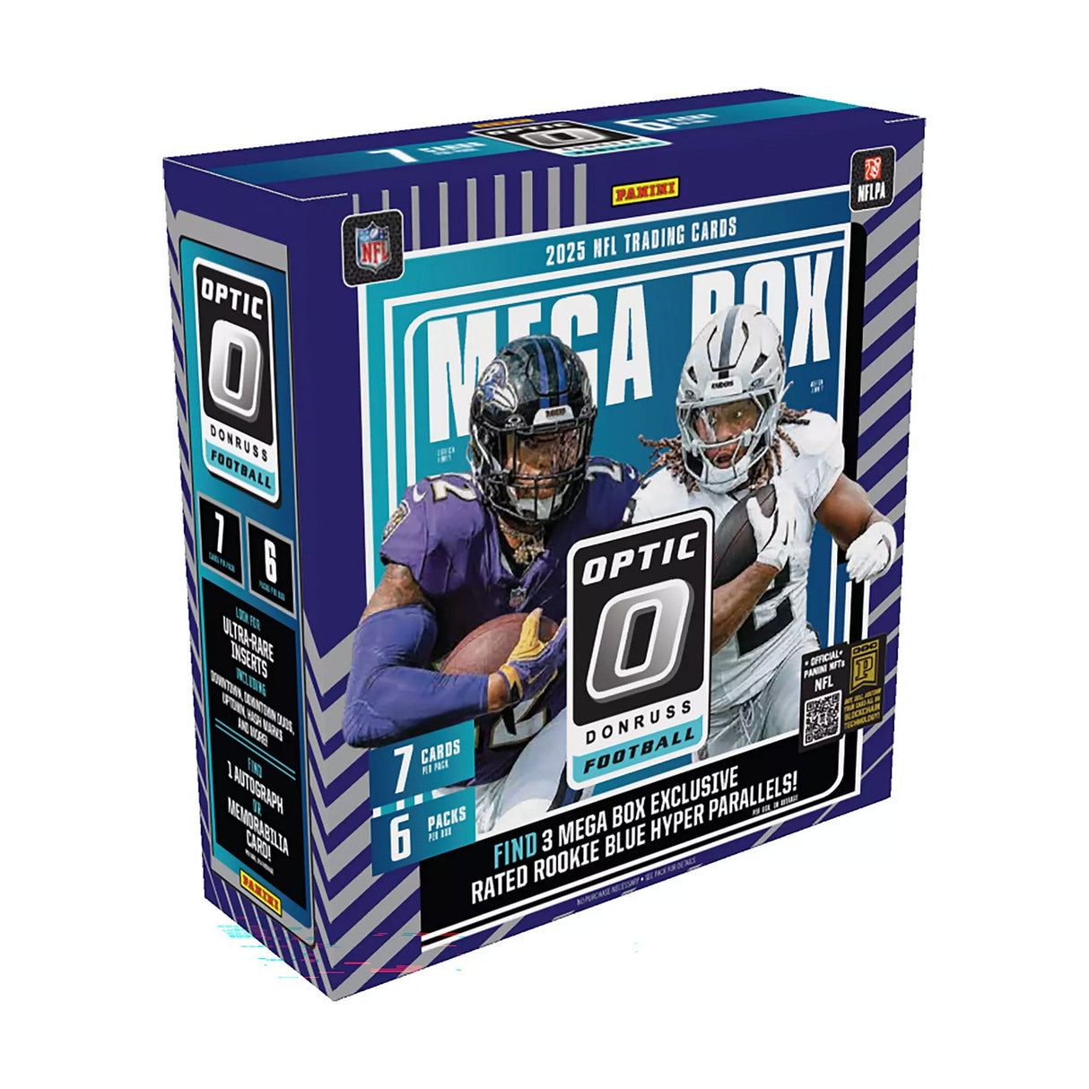 2025 Panini Donruss Optic Football NFL Trading Cards Mega Box 6pk - 42 Cards Total - Panini America - 30020510029