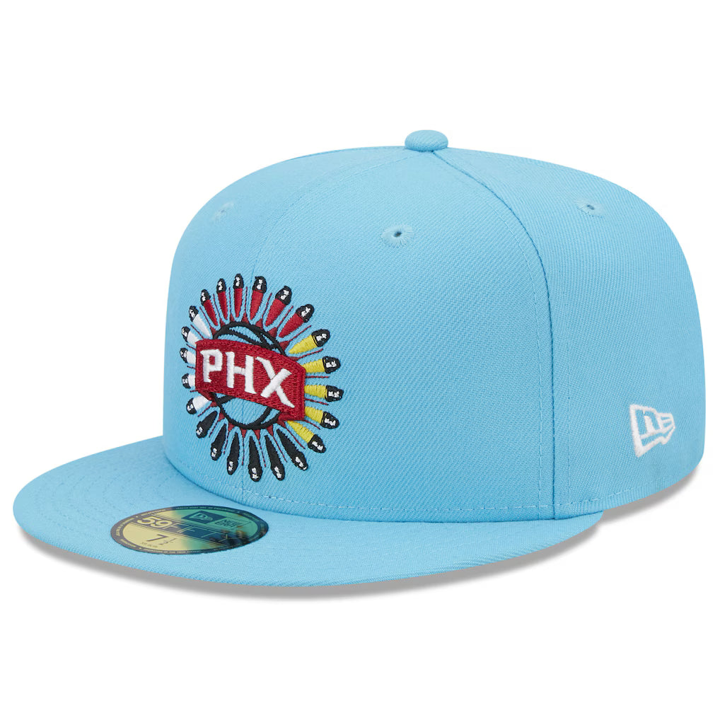Phoenix Suns Purple/Teal 2023 City Edition Alternate Logo 59FIFTY Fitted Hat