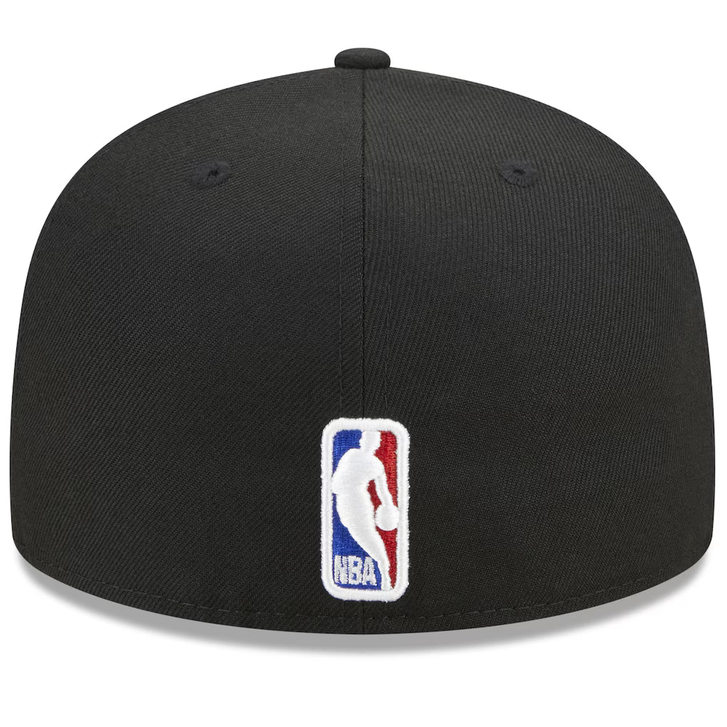 Atlanta Hawks Black/Peach Script 59FIFTY Fitted Hat