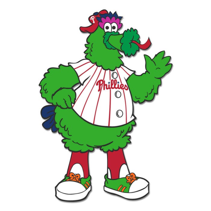 Philadelphia Phillies Phillie Phanatic Mascot Collector Enamel Pin