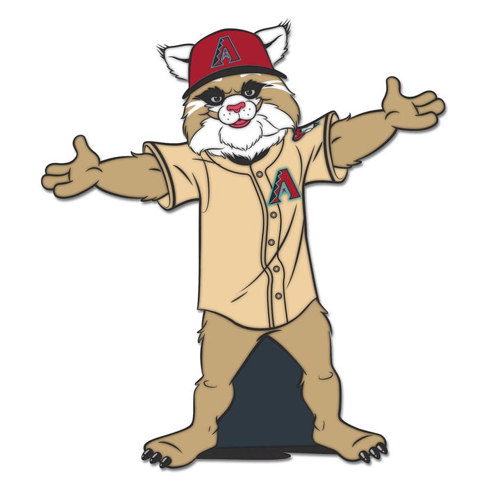 Arizona Diamondbacks Baxter the Bobcat Mascot Collector Enamel Pin