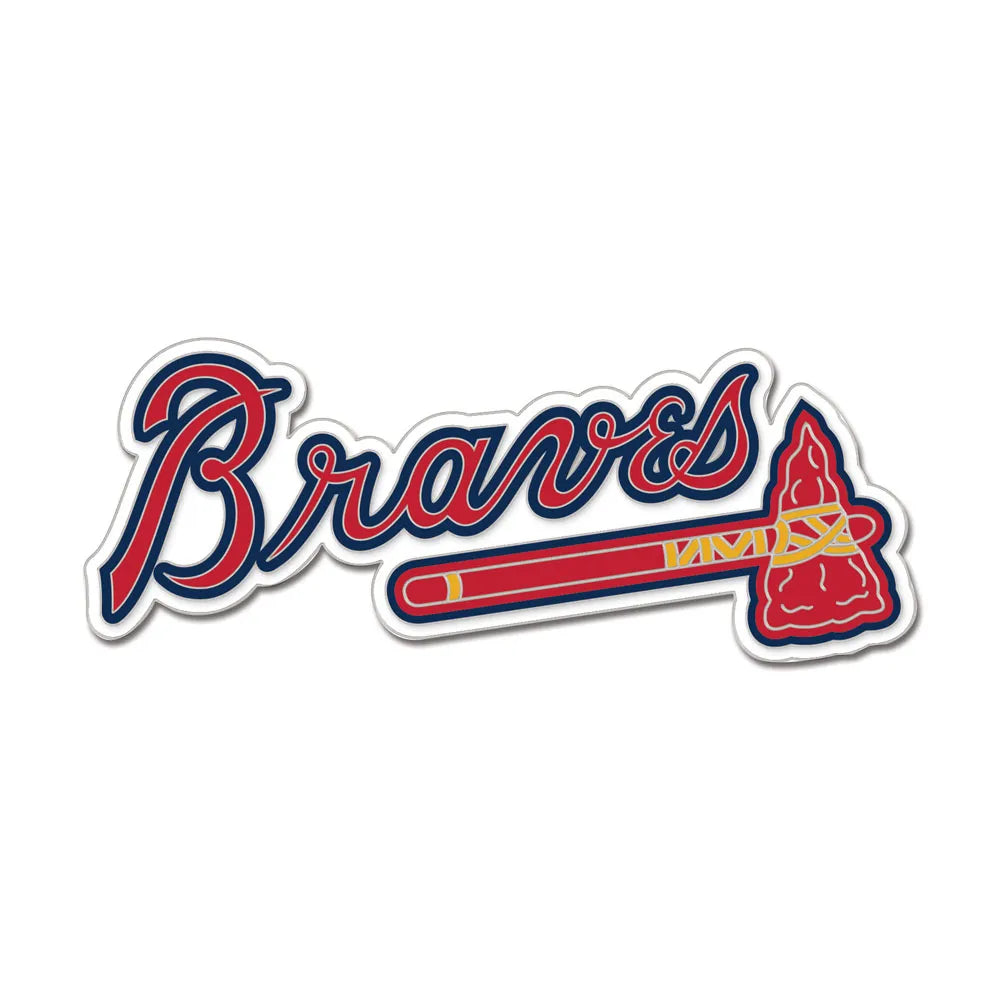 Atlanta Braves Tomahawk Script Logo Collector Enamel Pin