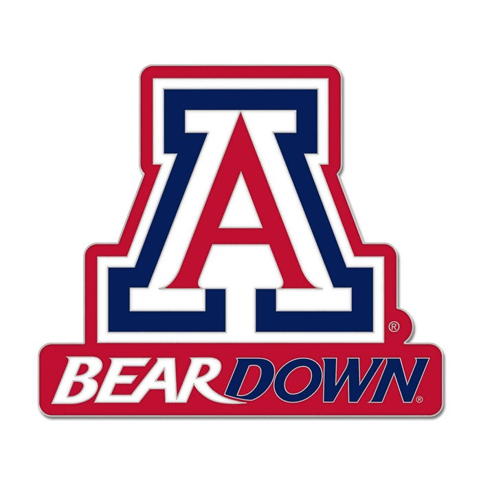 Arizona Wildcats Bear Down Logo Collector Enamel Pin