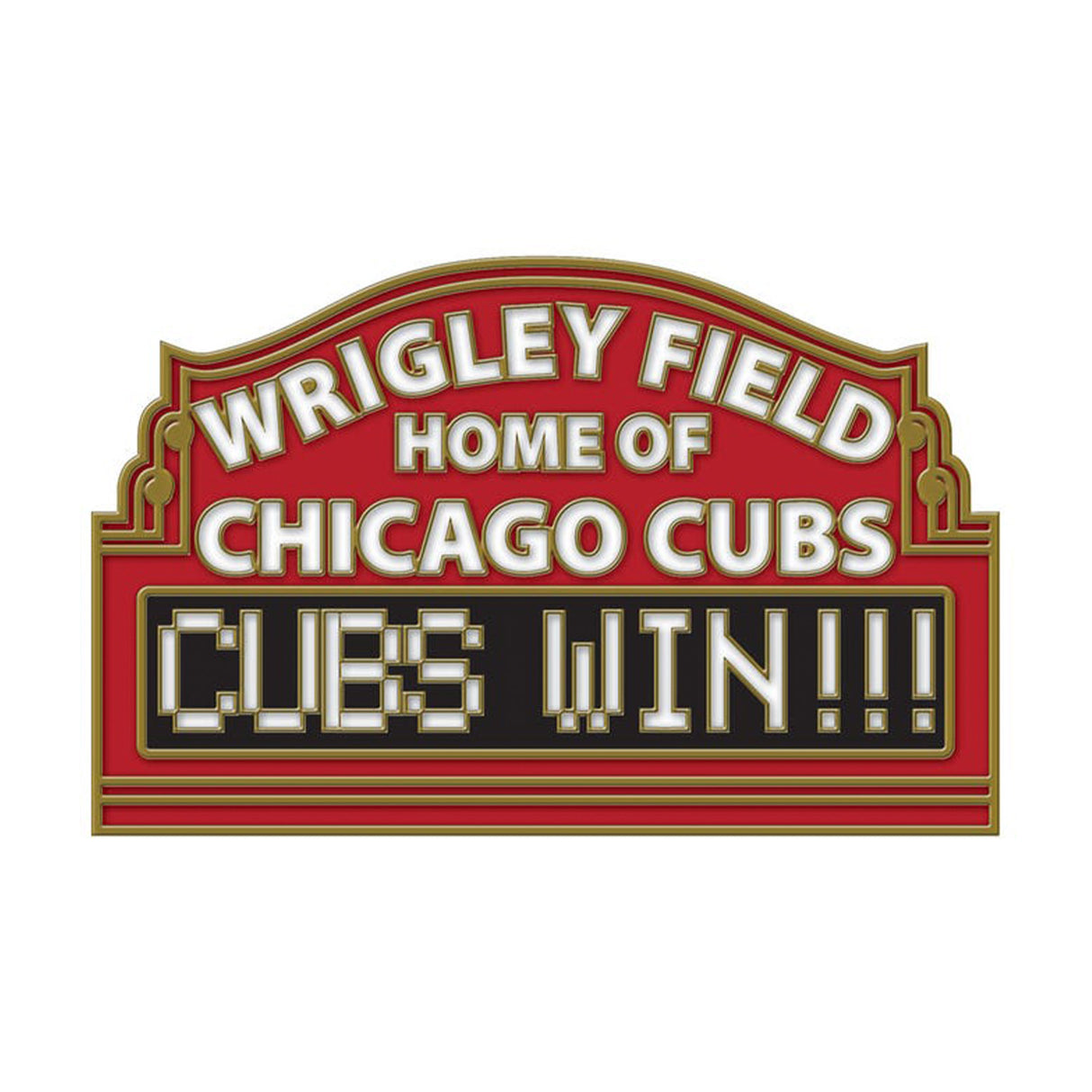 Chicago Cubs Wrigley Field Cubs Win Collector Enamel Pin