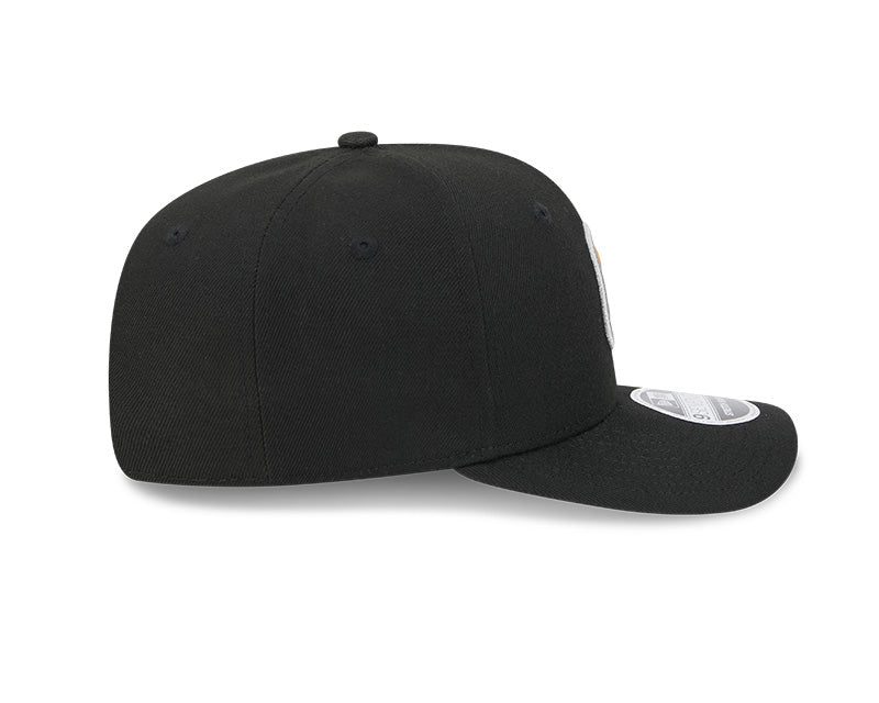 Pittsburgh Steelers Logo Black 9SEVENTY Stretch-Snap Hat