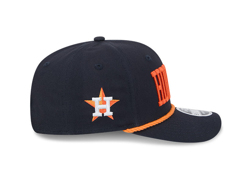 Houston Astros Wordmark Navy 9SEVENTY Rope Stretch-Snap Hat