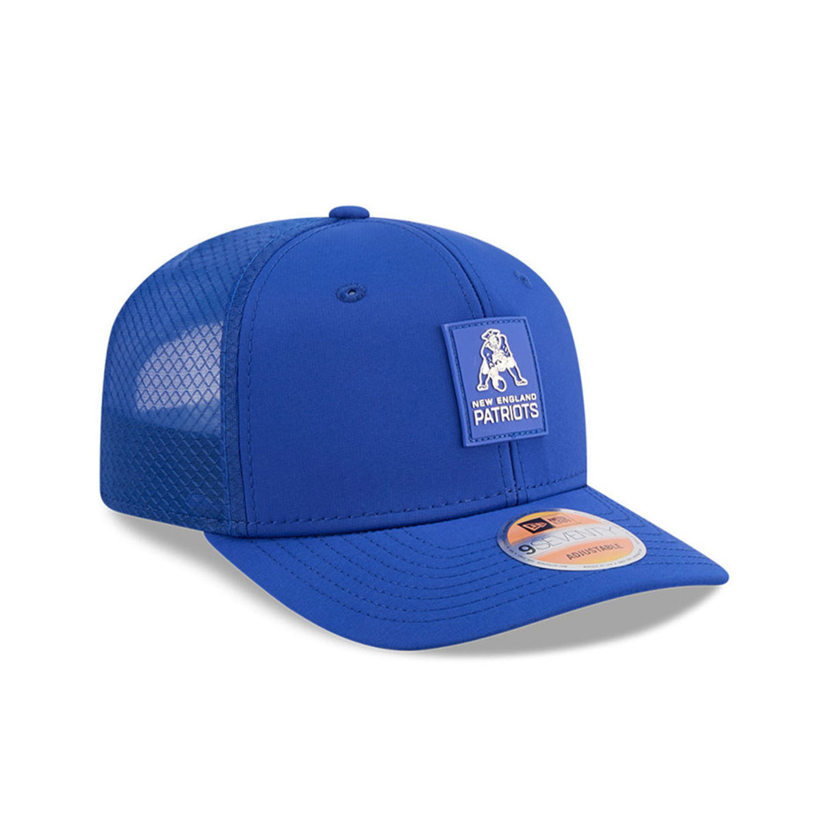 New England Patriots 2025 NFL Sideline Performance Blue 9SEVENTY Snapback Hat