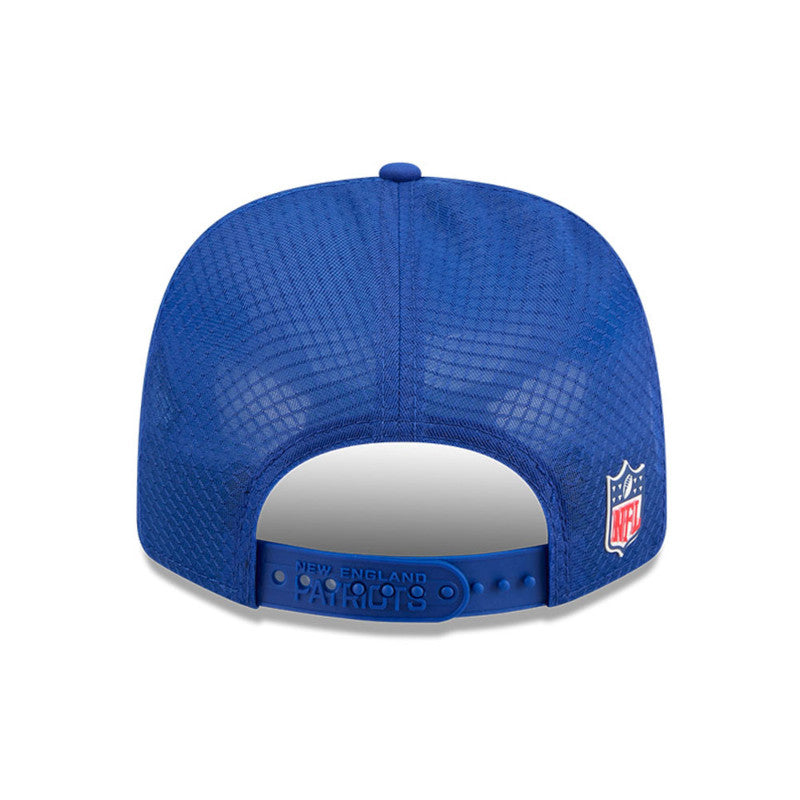 New England Patriots 2025 NFL Sideline Performance Blue 9SEVENTY Snapback Hat