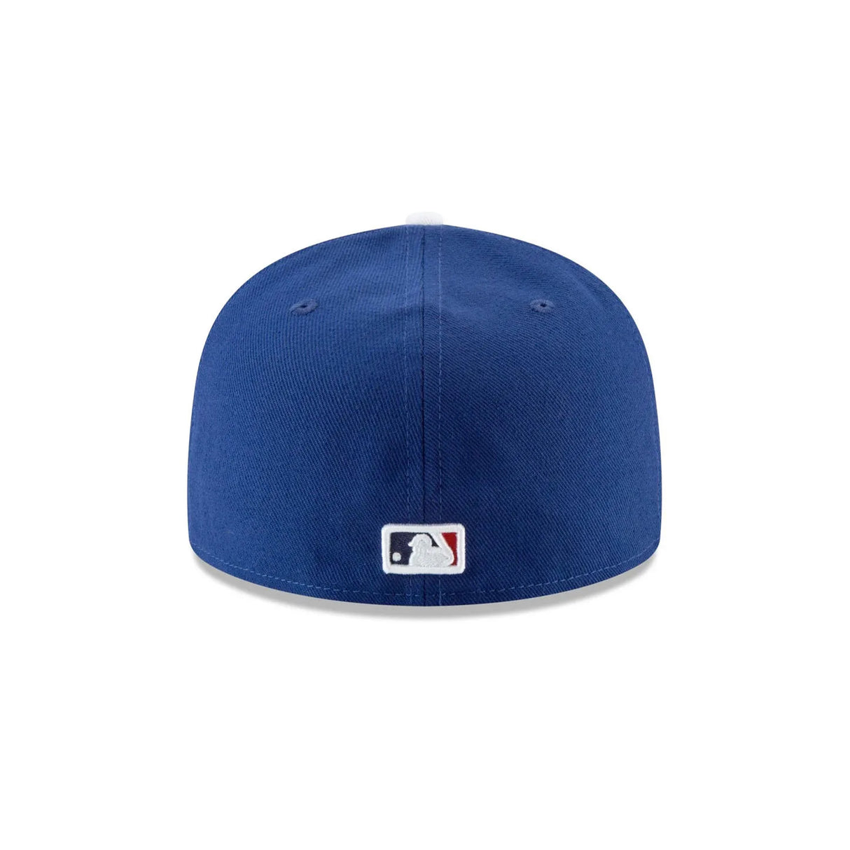 Los Angeles Dodgers 2025 World Series Champs Locker Room Patch Royal 59FIFTY cap, featuring a solid blue design and MLB logo.
