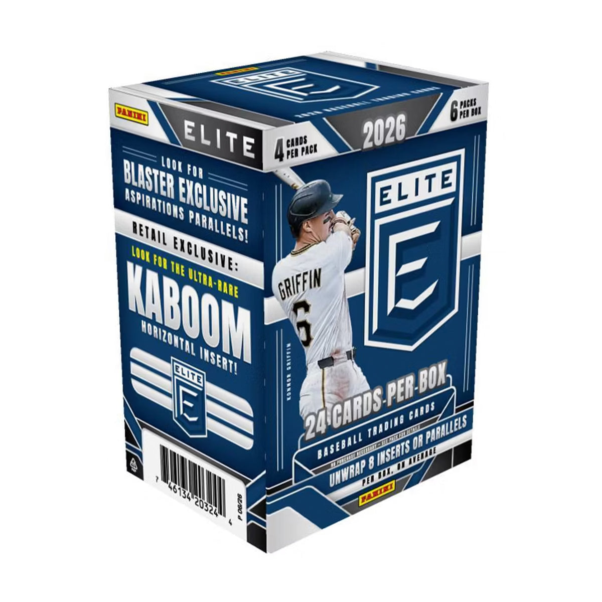 2026 Panini Elite Baseball Trading Card Blaster Box - 24 Cards Totals