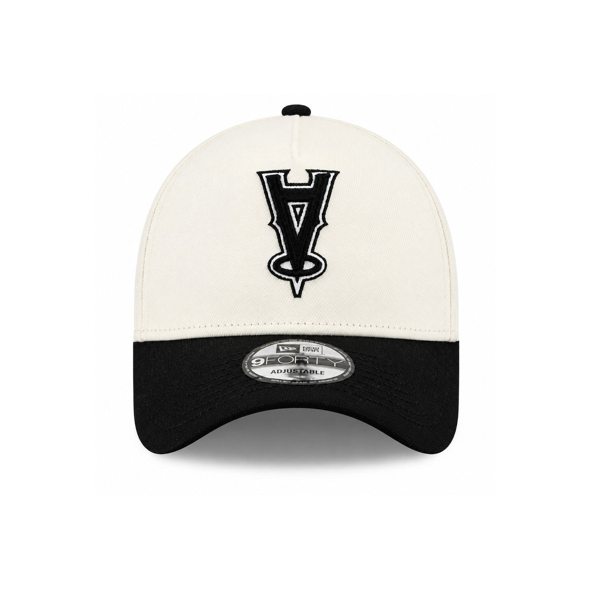 Los Angeles Angels Upside Down Logo 60th Anniversary Chrome Black 9FORTY A-Frame Snapback Hat