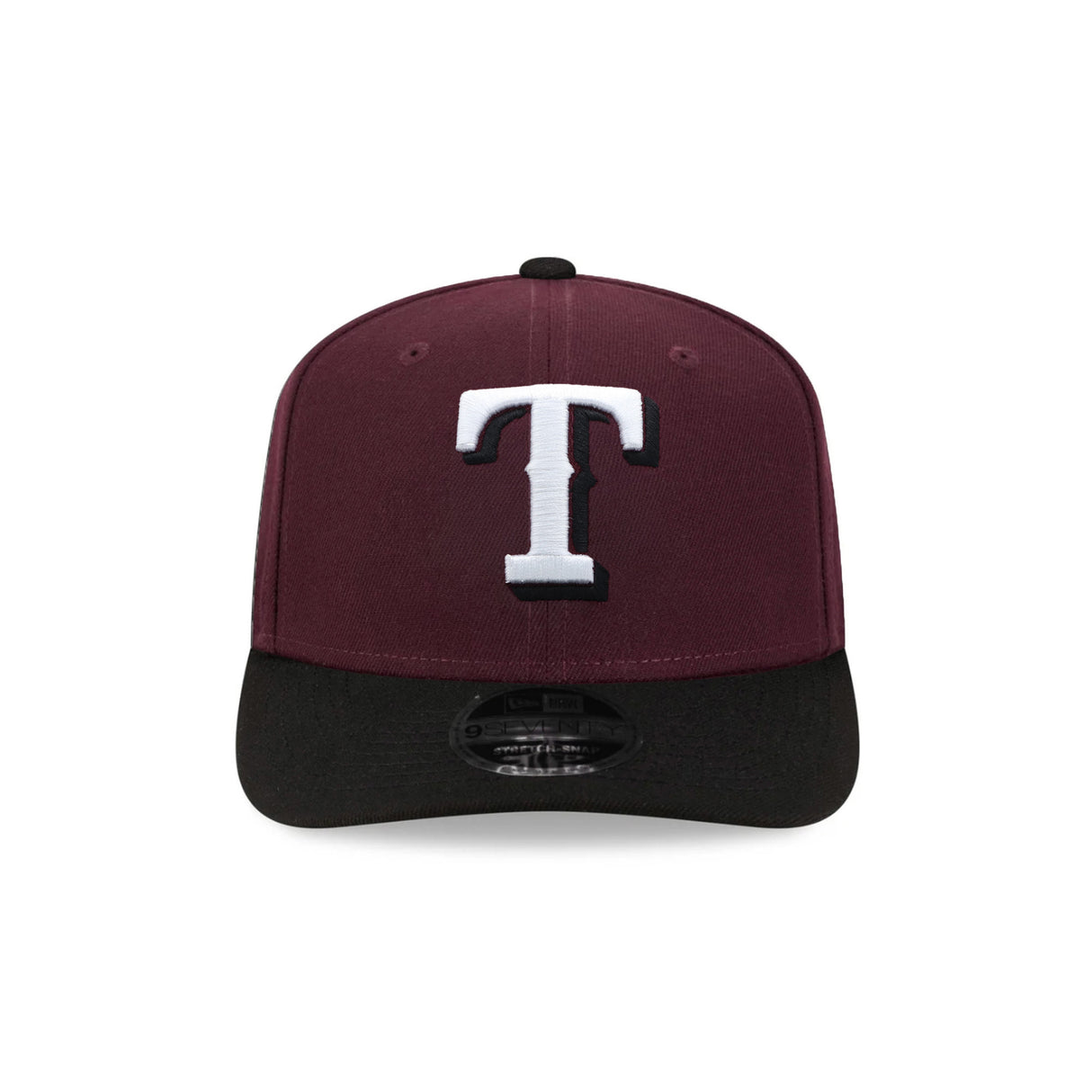 Texas Rangers Maroon & Black 9SEVENTY Stretch Snap Hat