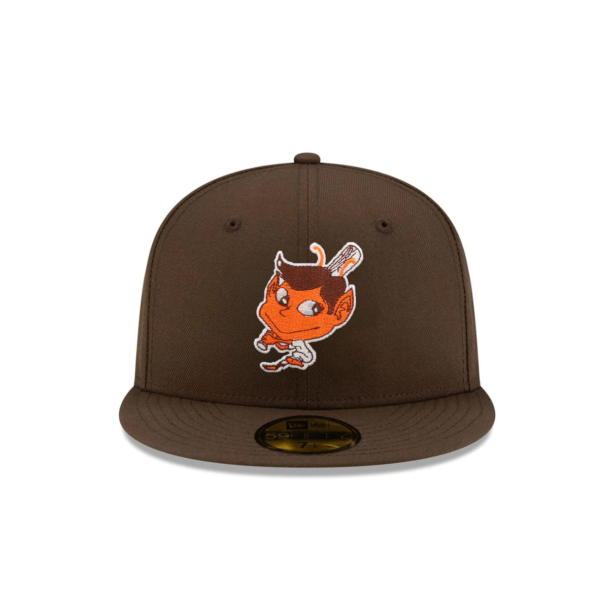 Cleveland Guardians Cooperstown Chief Wahoo Brown 59FIFTY Fitted Hat