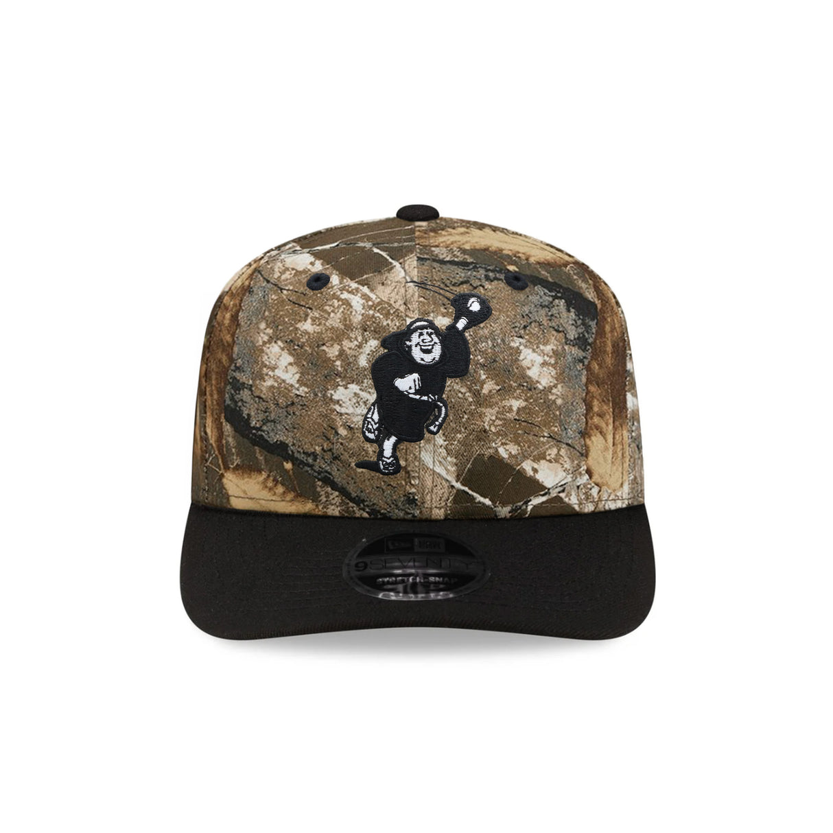 San Diego Padres Swinging Friar Realtree APX Black 9SEVENTY Stretch-Snap Hat