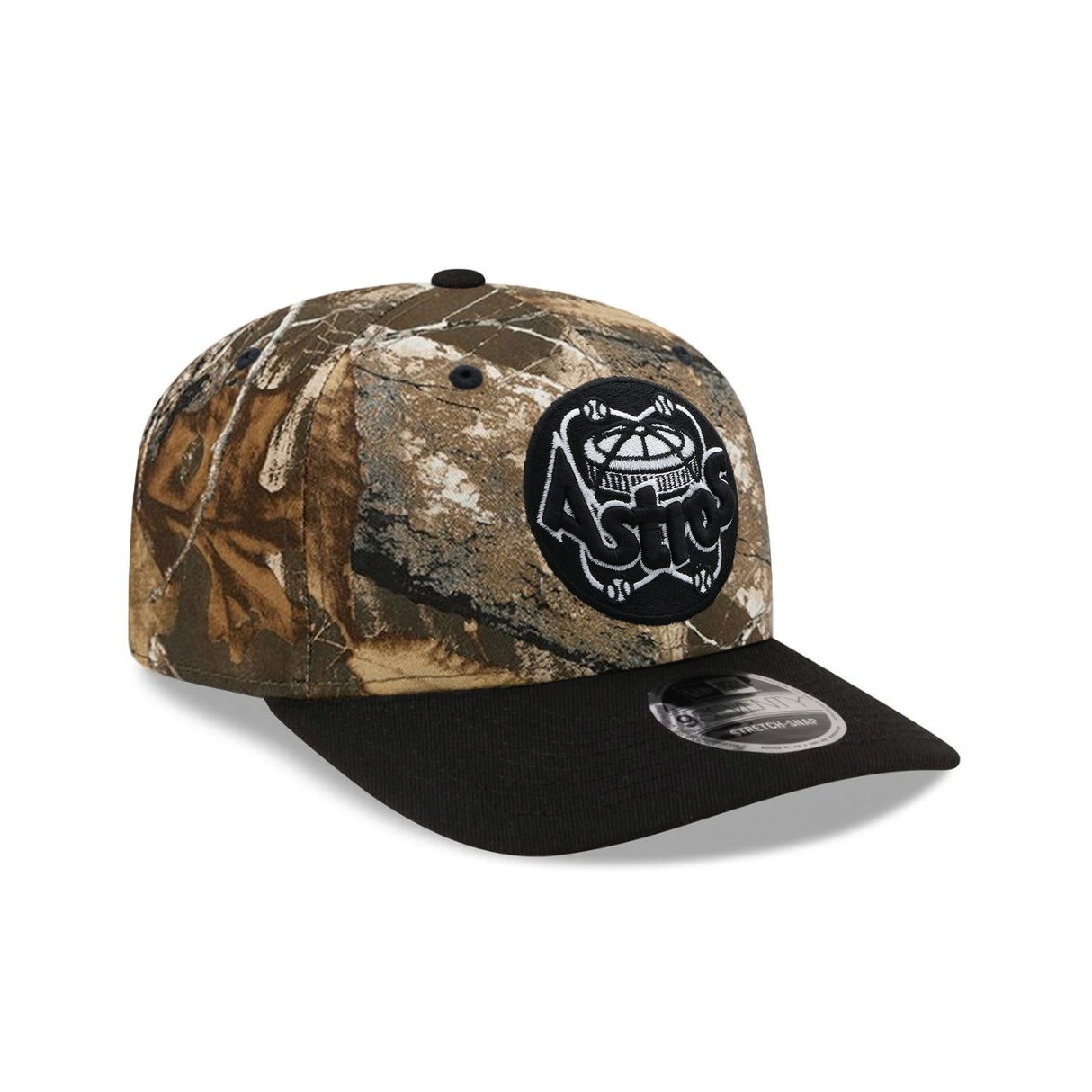 Houston Astros Cooperstown Collection Realtree APX Black 9SEVENTY Stretch-Snap Hat