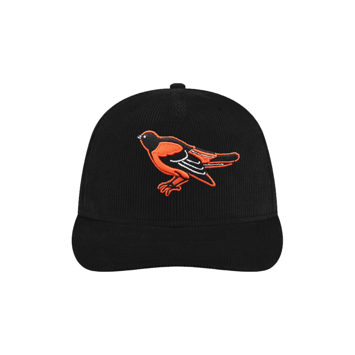 Baltimore Orioles Seinfeld Black Corduroy 59FIFTY Pre-Curved Fitted Hat