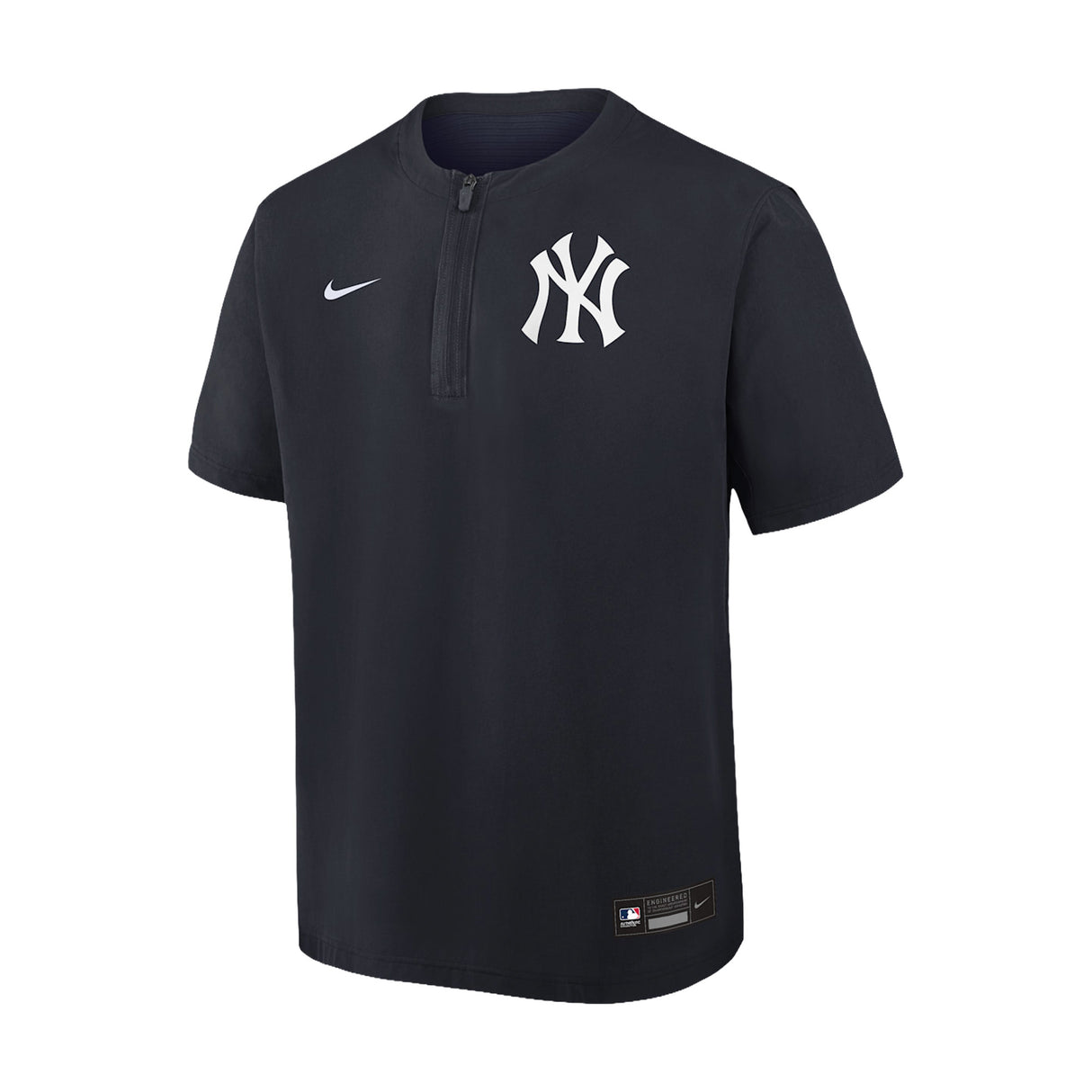 New York Yankees Navy Quarter-Zip Short Sleeve Windshirt