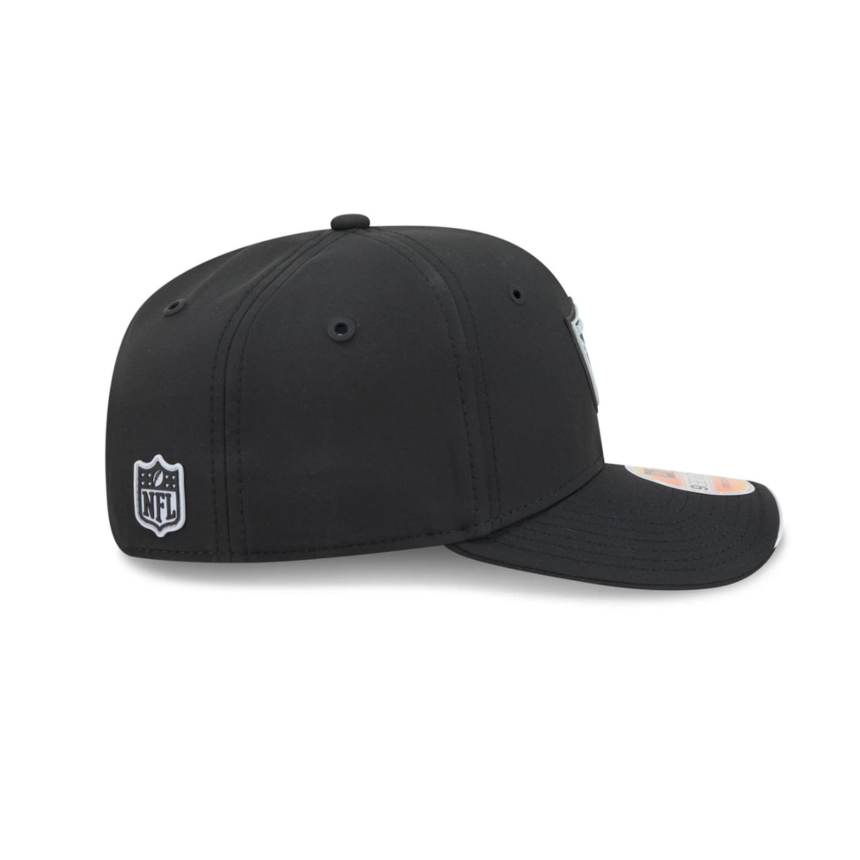 Las Vegas Raiders 2026 NFL Sideline Collection Black 9SEVENTY Stretch-Snap Hat
