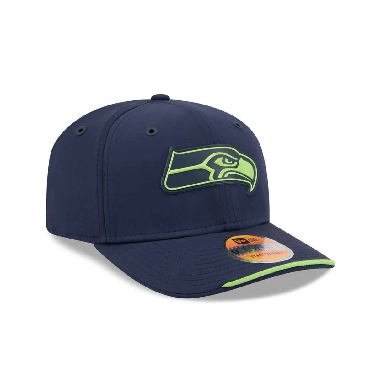 Seattle Seahawks 2026 NFL Sideline Collection Navy 9SEVENTY Stretch-Snap Hat