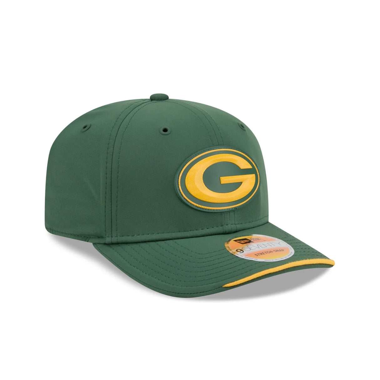 Green Bay Packers 2026 NFL Sideline Collection Green 9SEVENTY Stretch-Snap Hat