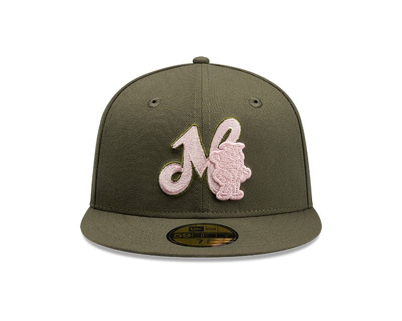 Acereros de Monclova Olive & Pink New Era 59FIFTY Fitted Hat - New Era -