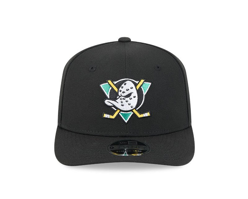 Anaheim Ducks Black 9SEVENTY Stretch - Snap Hat - New Era - 2303901311