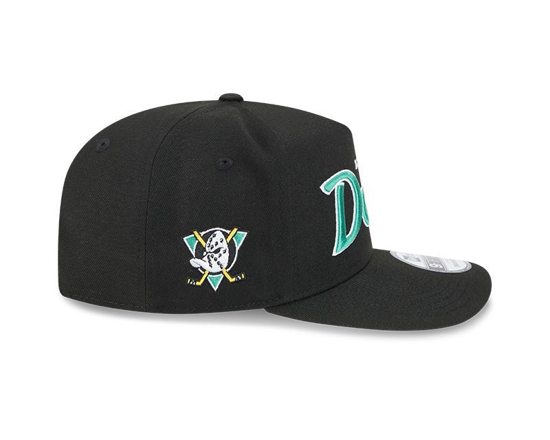 Anaheim Ducks Script Black 9FIFTY Snapback Hat - New Era - 23030331101