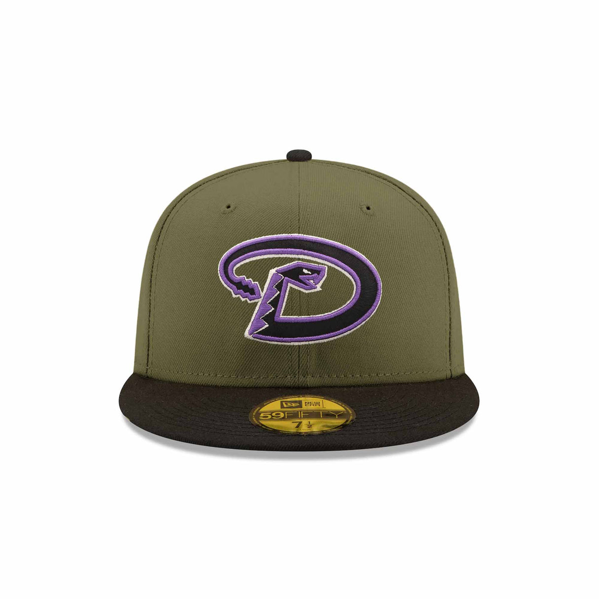 Arizona Diamondbacks 2001 World Series Patch Olive & Black "Field Issue" 59FIFTY Fitted Hat - New Era -