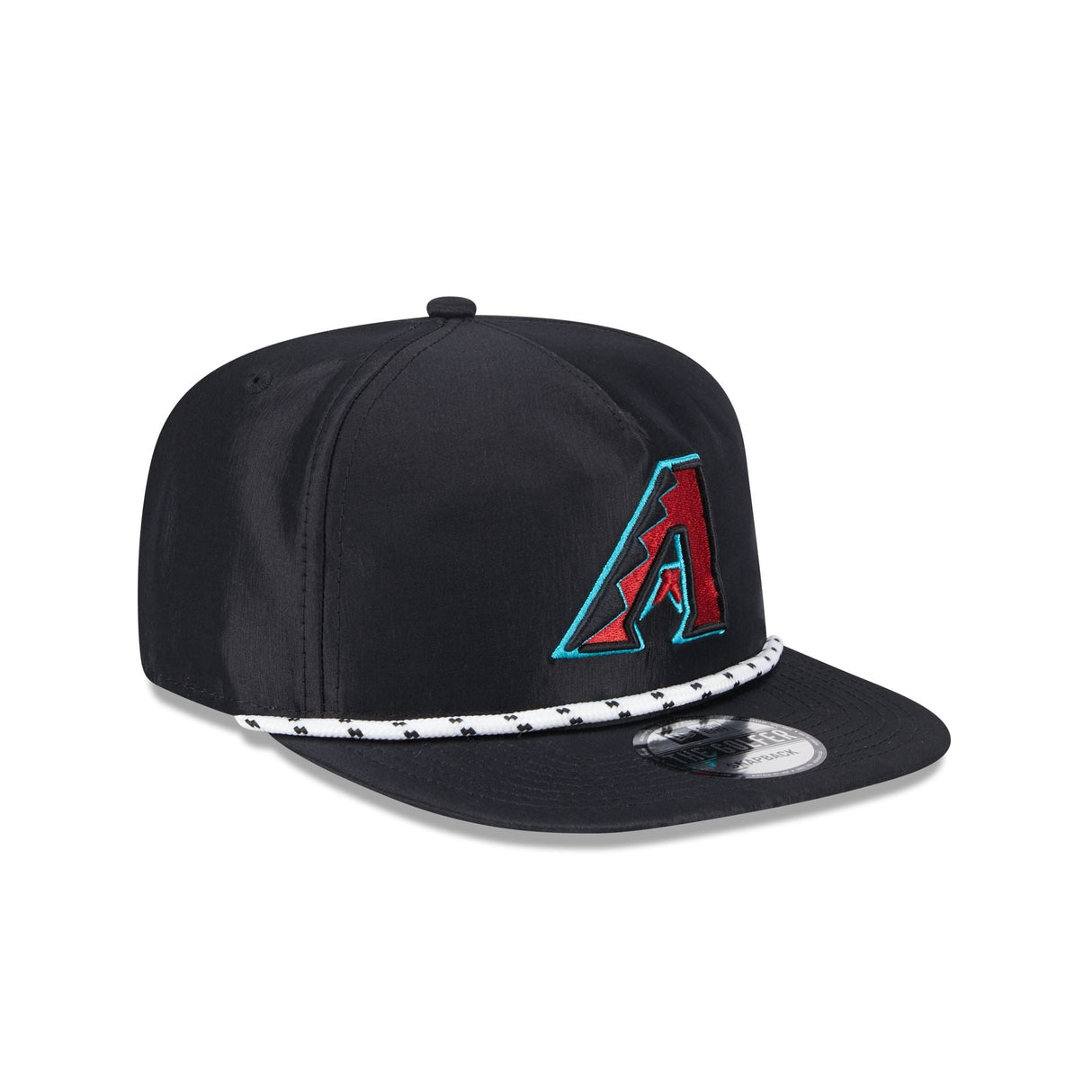 Arizona Diamondbacks Black Golfer Rope Snapback Hat - New Era - 2315124101