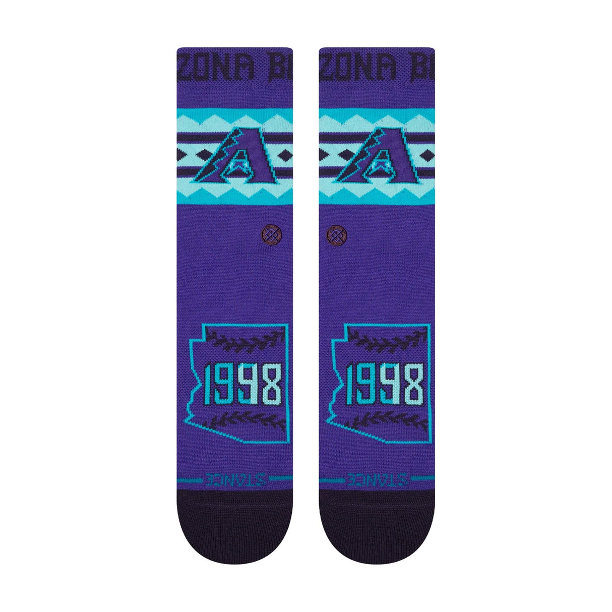Arizona Diamondbacks City Connect 1998 Serpientes Purple Crew Socks - Stance - 281204408