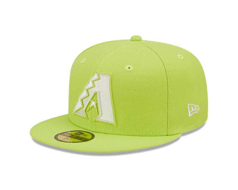 Arizona Diamondbacks Neon Lime Green Logo 59FIFTY Fitted Hat - New Era -