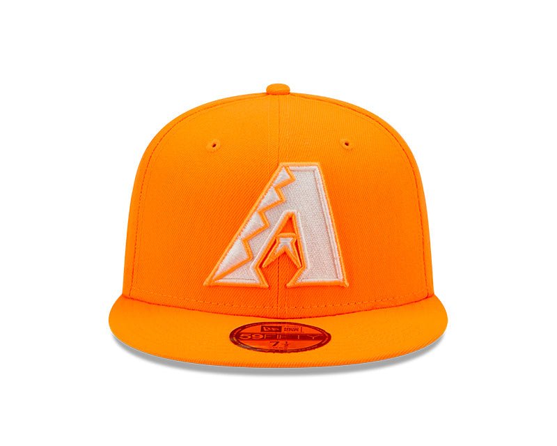Arizona Diamondbacks Neon Orange Logo 59FIFTY Fitted Hat - New Era -