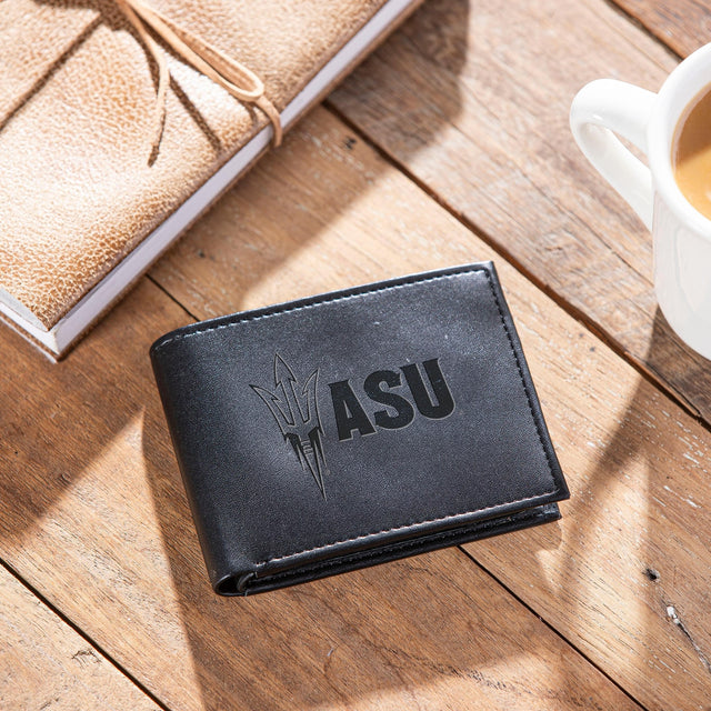 Arizona State University, Bi - Fold Wallet, Black - EG Collective - 801946307907