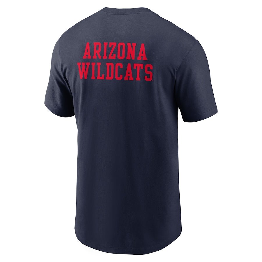 Arizona Wildcats Navy Nike 2 - Hit Stacked T-Shirt - Nike -