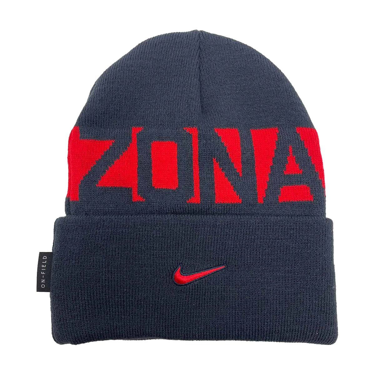 Arizona Wildcats On - Field Cuffed Knit Beanie – Navy/Red - Nike - 2306602