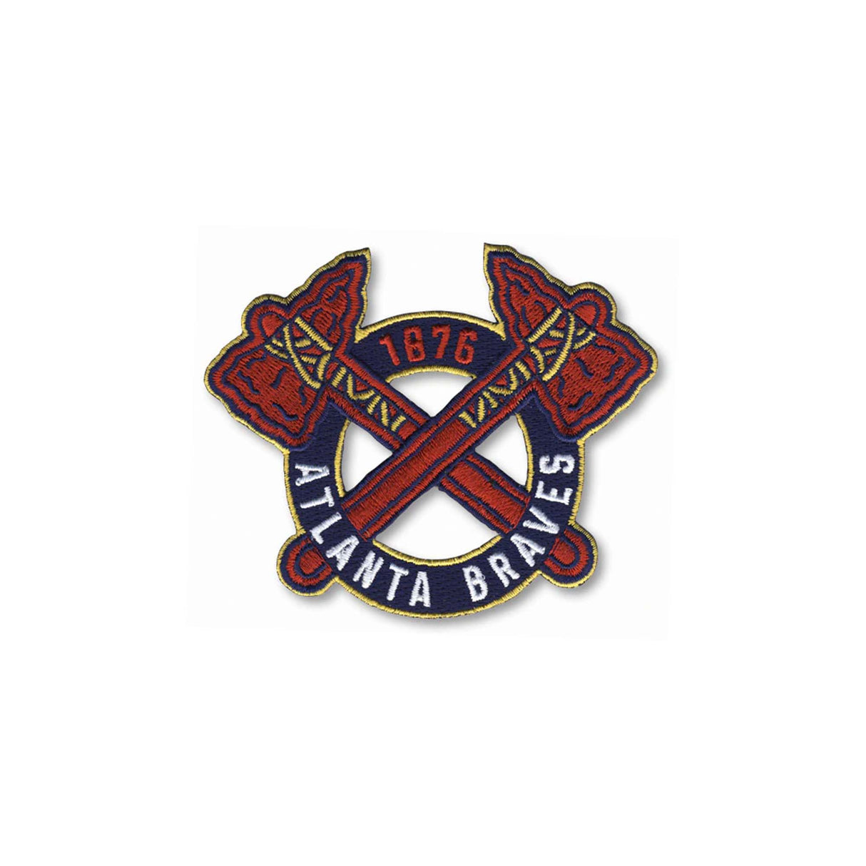 Atlanta Braves 1876 Crossed Tomahawks Embroidered Patch - The Emblem Source -