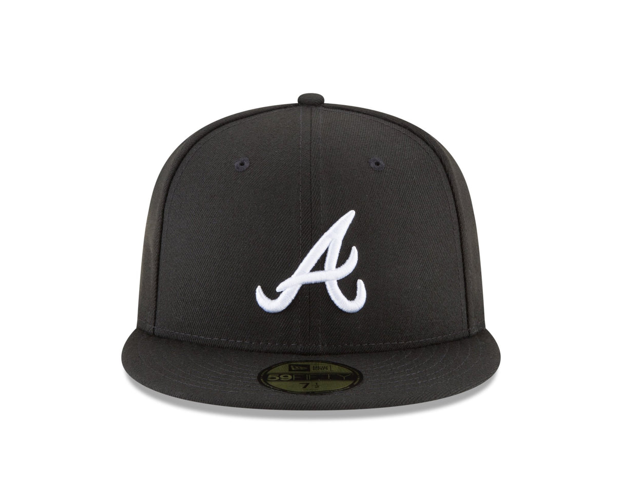 Atlanta Braves Authentic Collection Black and White 59FIFTY Fitted - New Era -