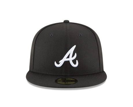 Atlanta Braves Authentic Collection Black and White 59FIFTY Fitted - New Era -