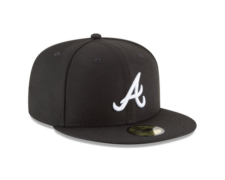 Atlanta Braves Authentic Collection Black and White 59FIFTY Fitted - New Era -