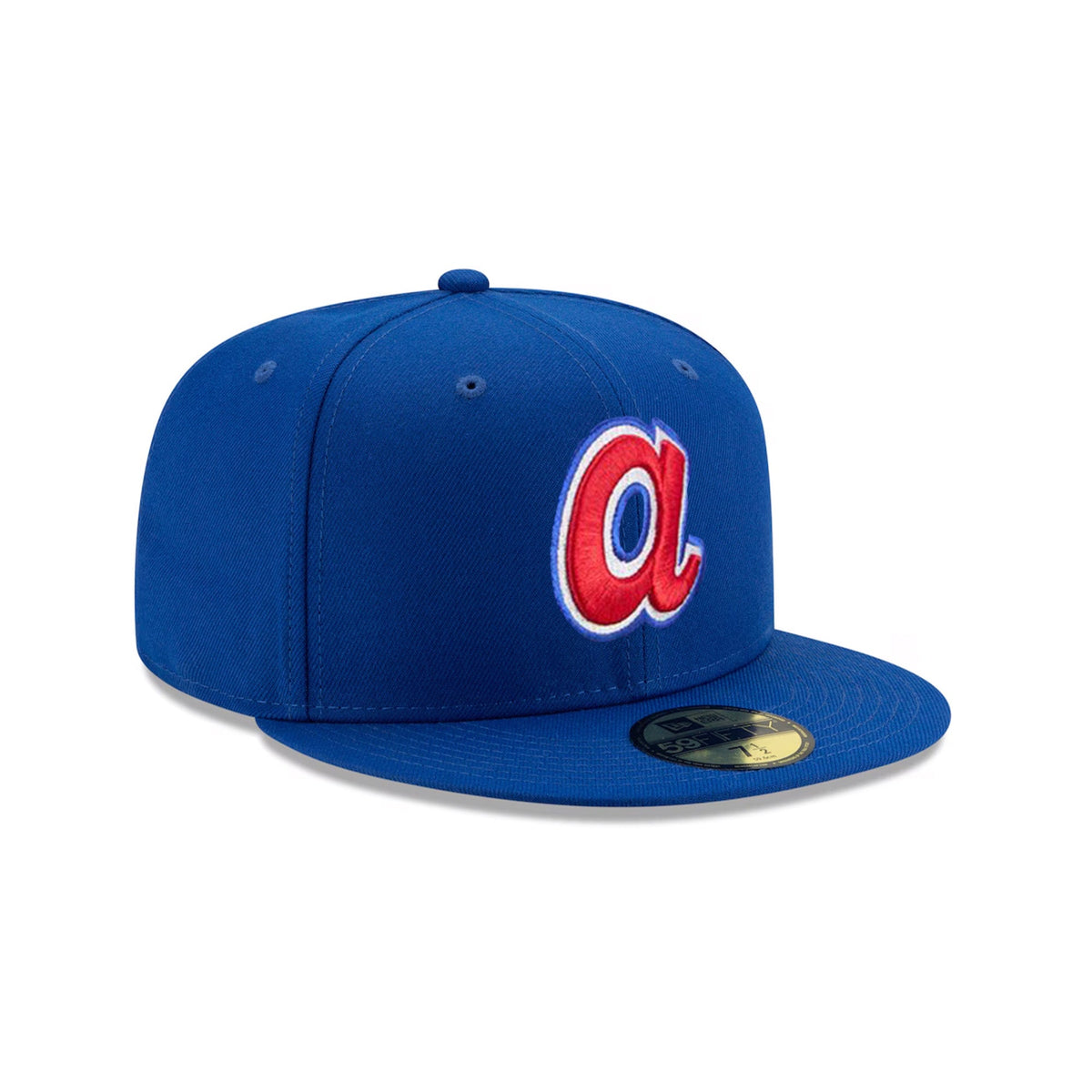 Atlanta Braves Retro Logo Evergreen Blue 59FIFTY Fitted Hat - New Era - 23480140512