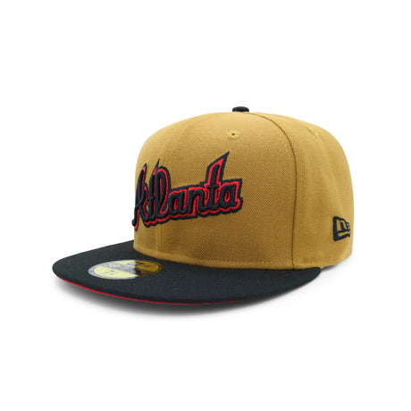 Atlanta Braves Script Molten Red & Caramel 59FIFTY Fitted - New Era -