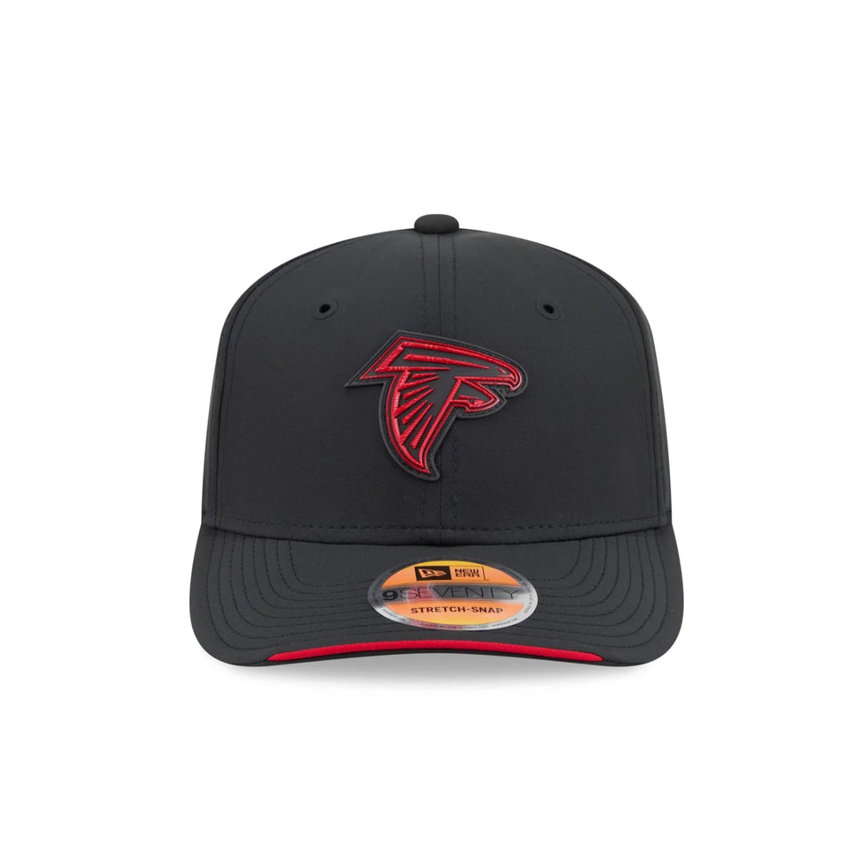 Atlanta Falcons 2026 NFL Sideline Collection Black 9SEVENTY Stretch-Snap Hat - New Era - 23850511501