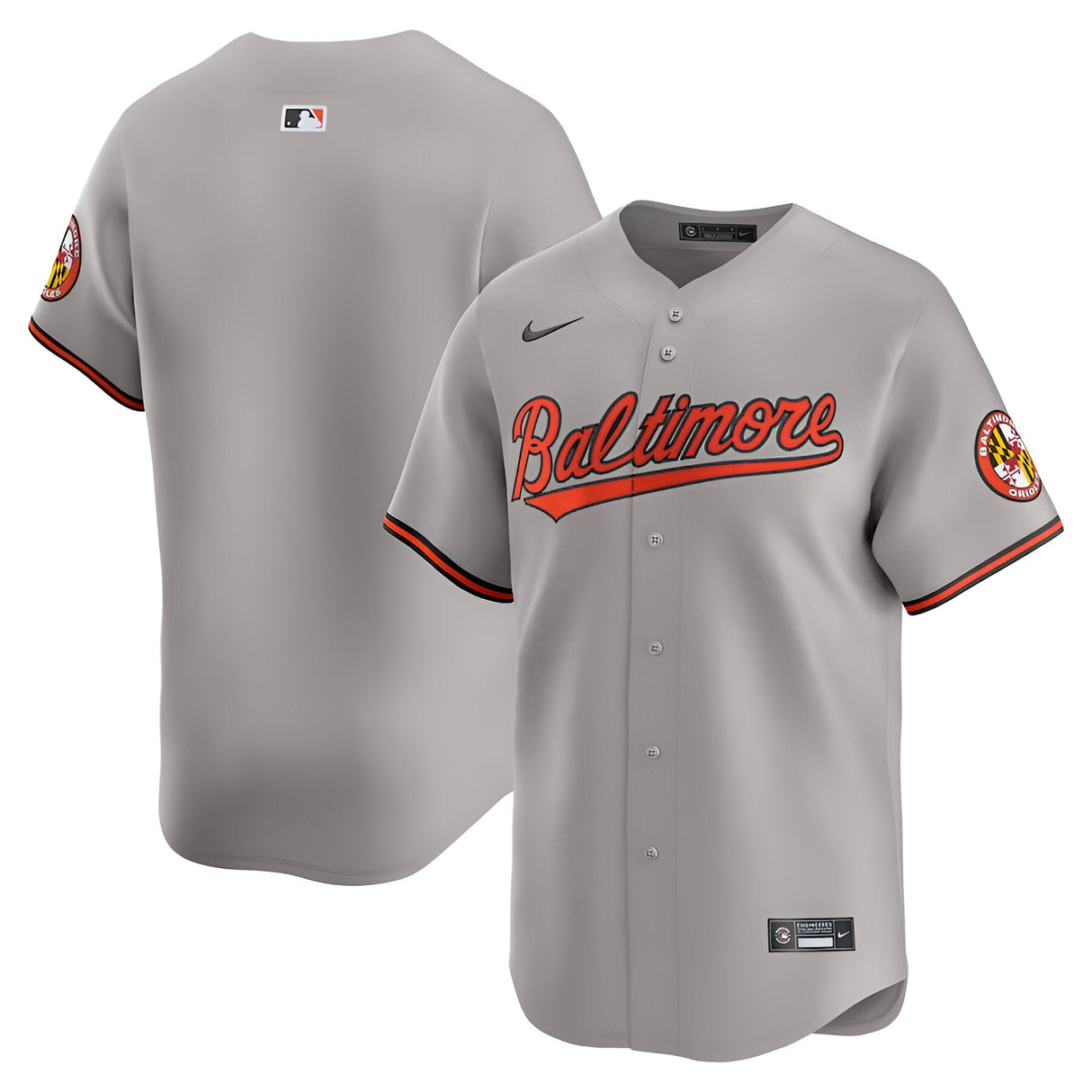 Baltimore Orioles Gray Nike Road Limited Jersey - Nike -