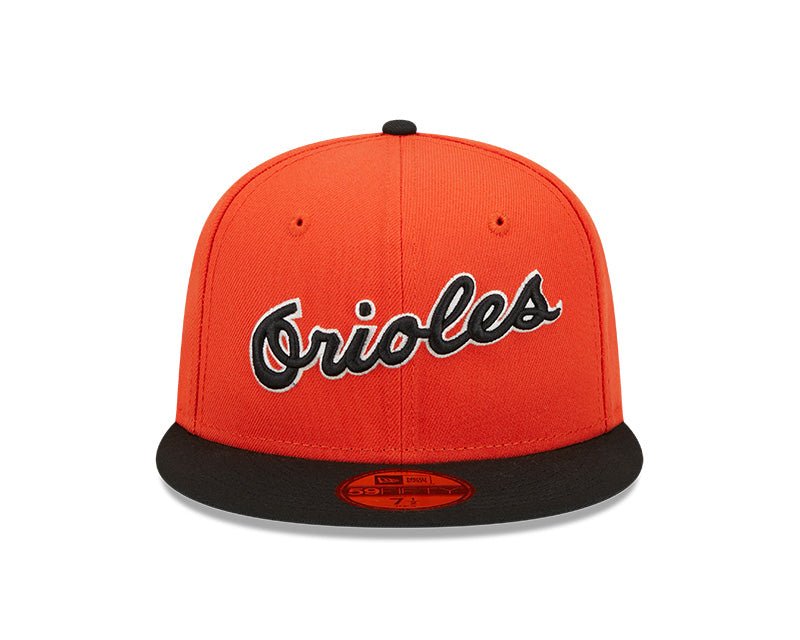 Baltimore Orioles Orange Retro Jersey Script 59FIFTY Fitted Hat - New Era -