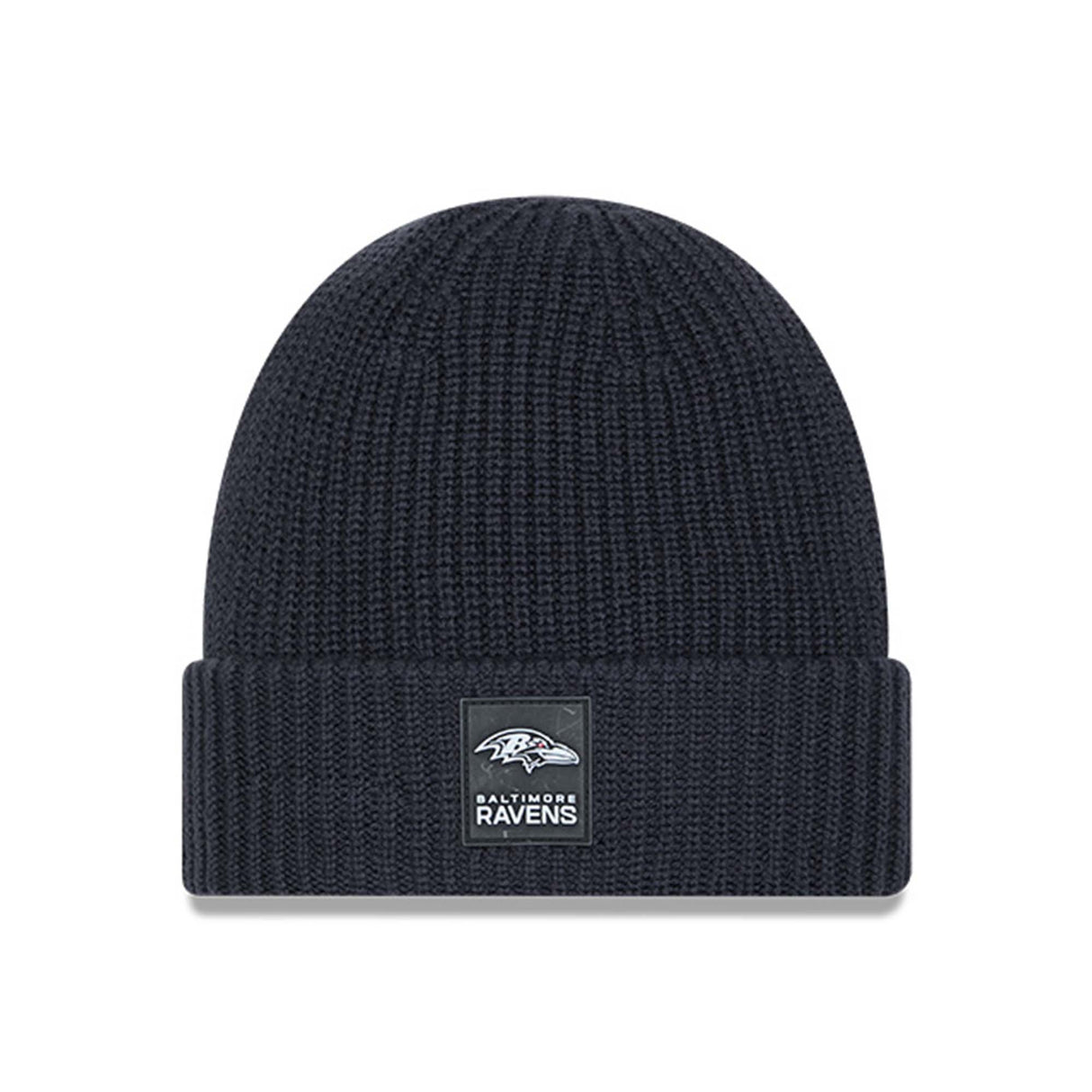 Baltimore Ravens Navy Sideline Cuffed Knit Beanie - New Era -