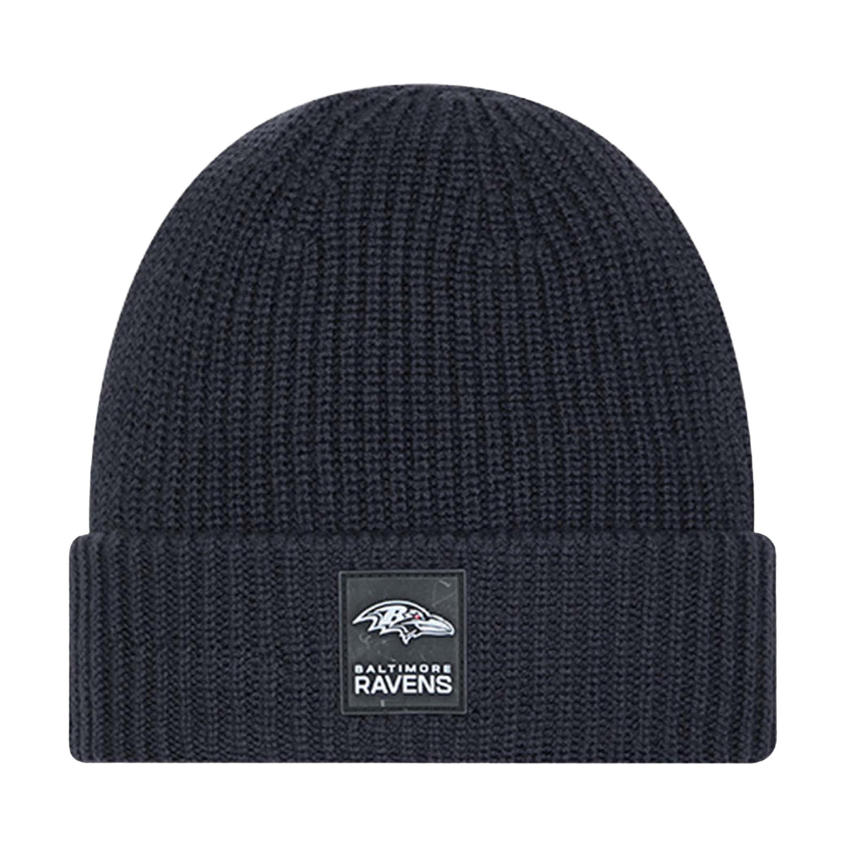 Baltimore Ravens Navy Sideline Cuffed Knit Beanie - New Era -